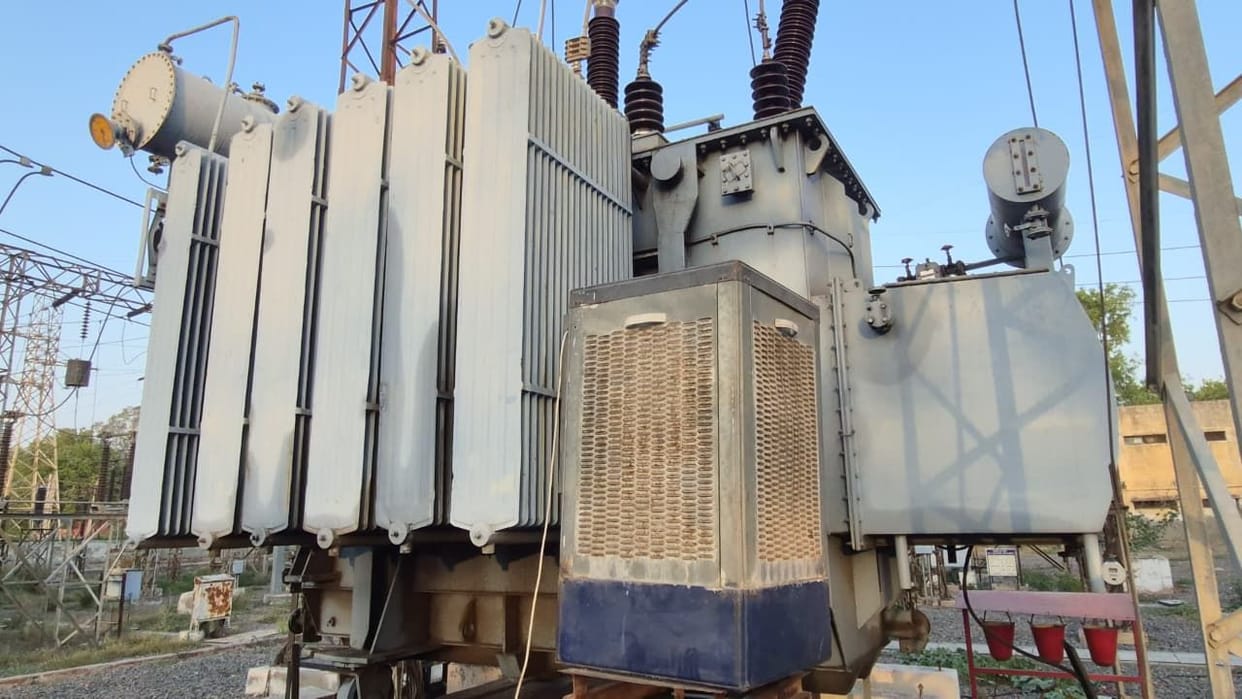 Transformers are heating up in the scorching heat, coolers are cooling them down.