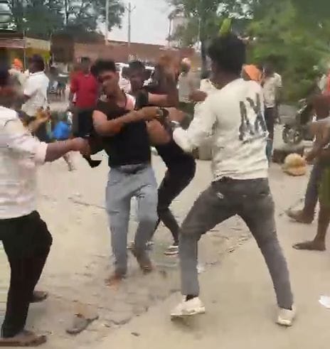 Two people were arrested after a fight broke out at a diesel pump in Ukha.