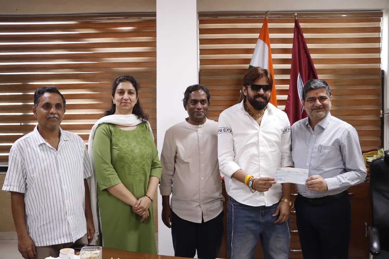 Masoom Sharma donated Rs 5 lakh for needy students