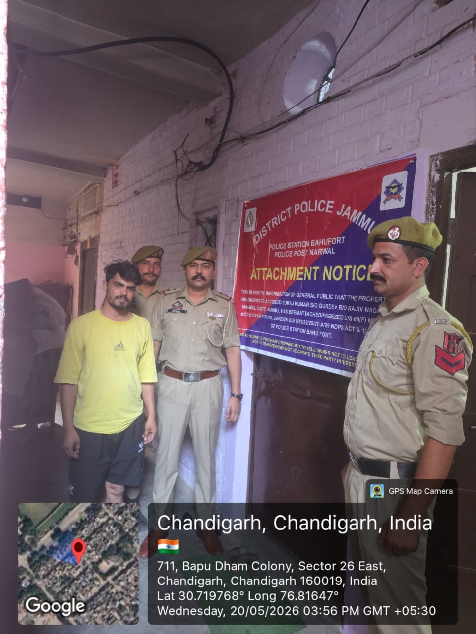 drug trafficking, chandigarh, property
