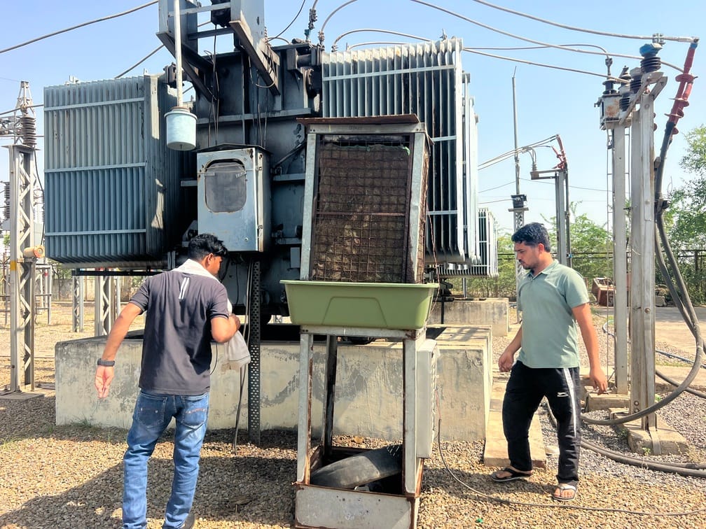 Even machines are rendered helpless in the face of nature's heat