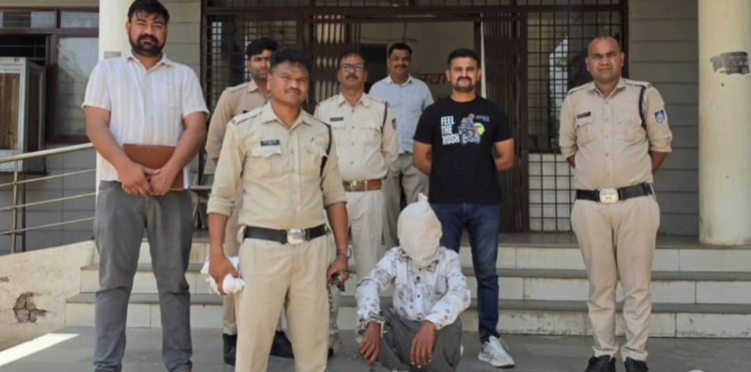 absconding accused in Rs 1 crore robbery case was arrested in Vidisha; goods worth Rs 5.5 lakh were recovered