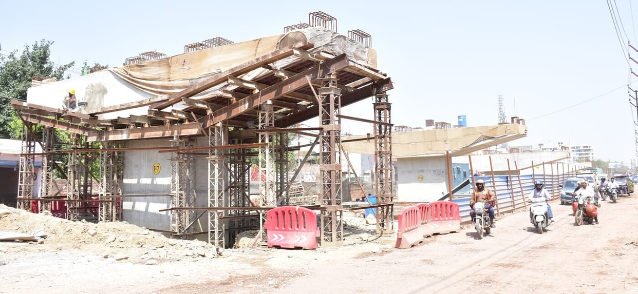 11 pillars of the bridge at Eta Chungi intersection are ready
