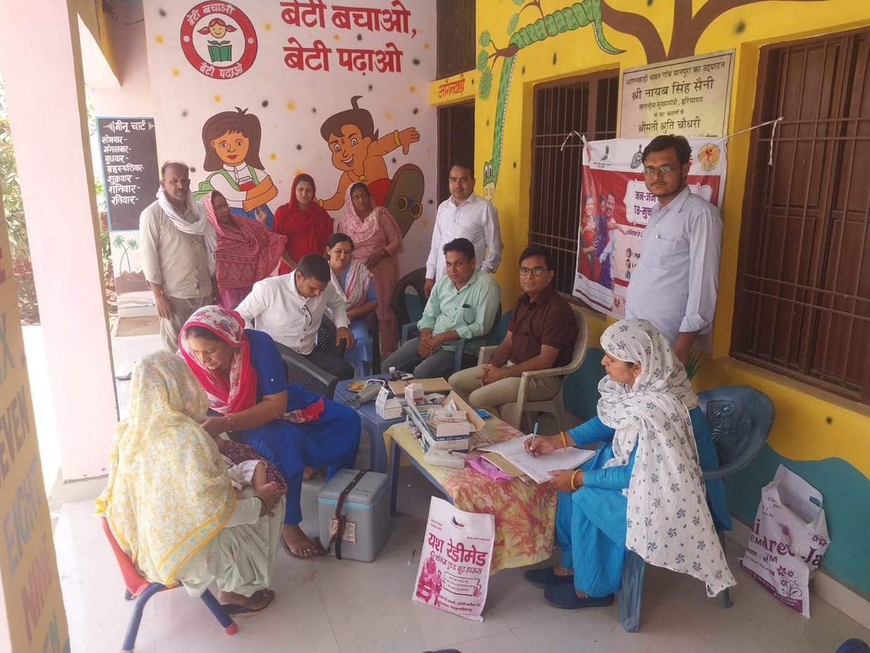 97 people underwent TB screening at the camp.
