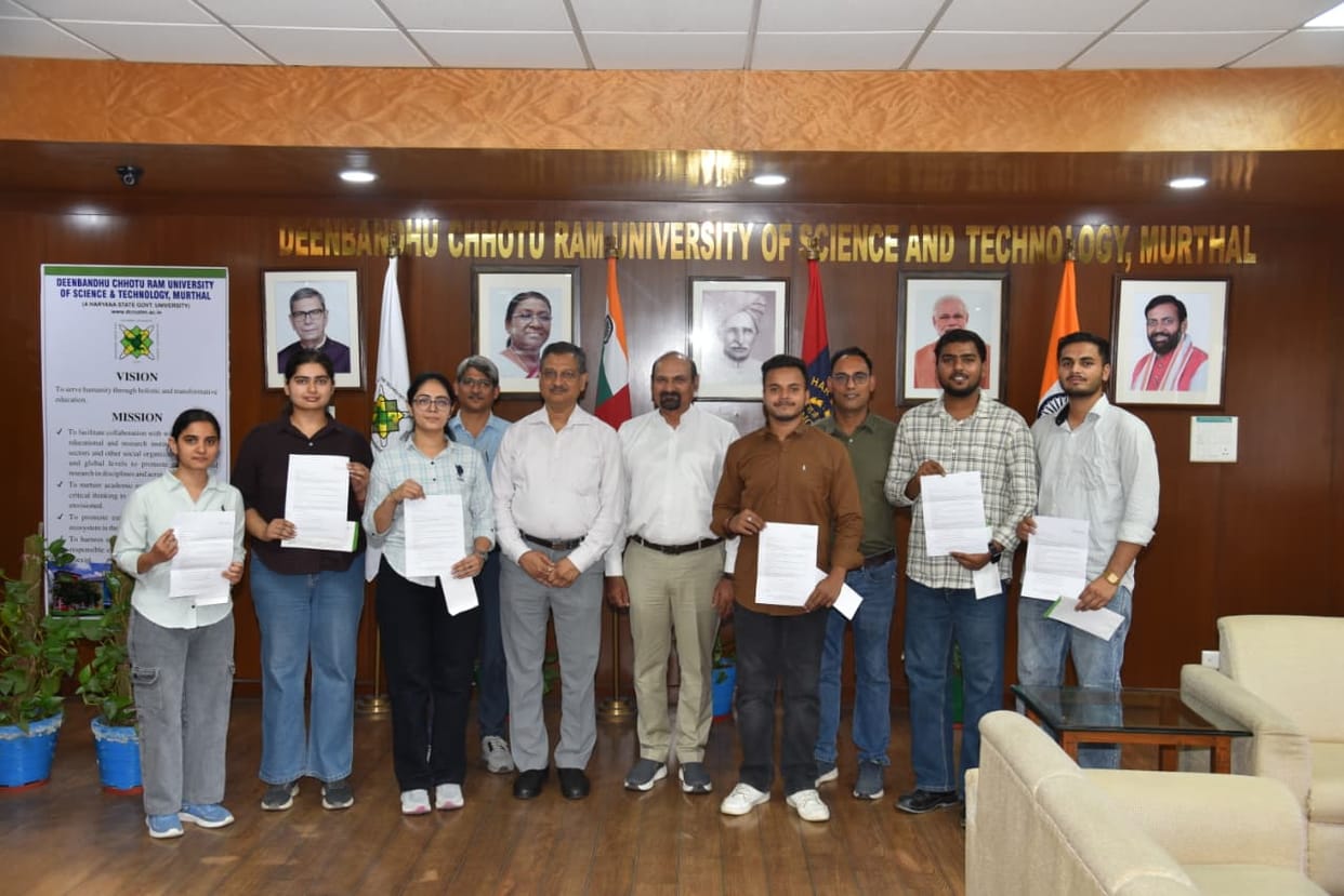 Six students of DCRUST selected in agro chemical company