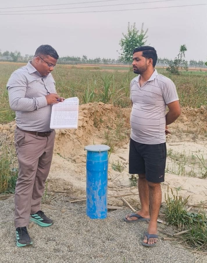 Water could not flow in the government pipes buried in the fields