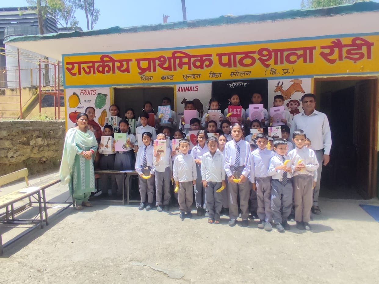 Children displayed their talent in the quiz competition at Roudi School.