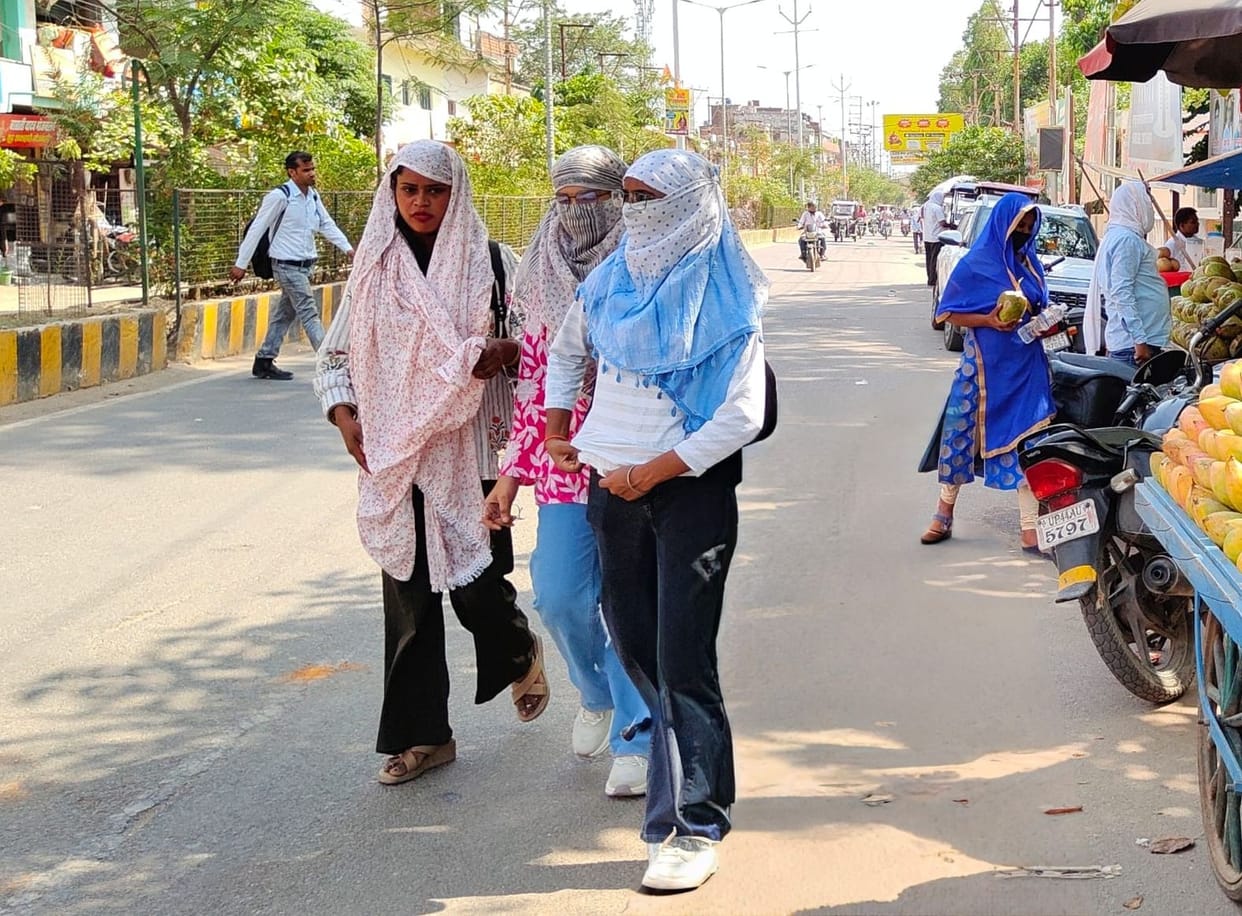 The district's temperature reached 45.2 degrees, heatwave increased the trouble