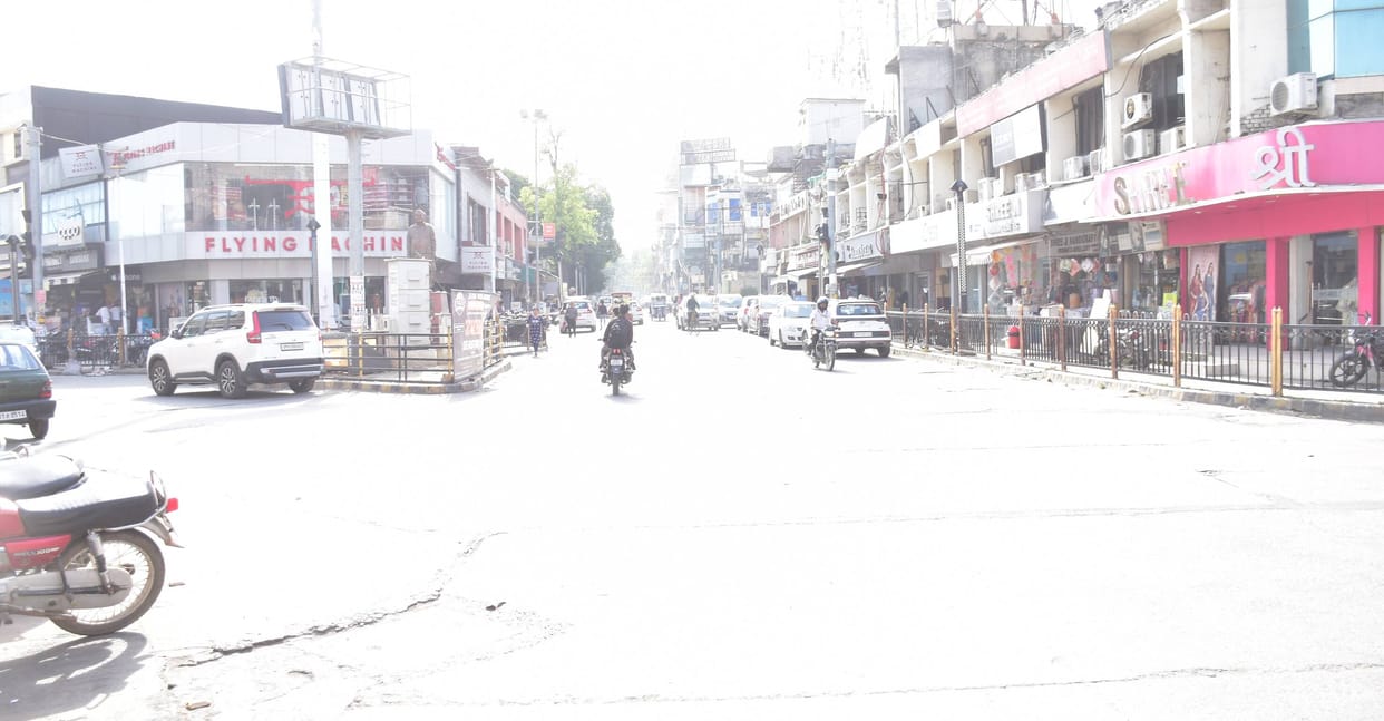 Heat wave lockdown... hot day, cold market