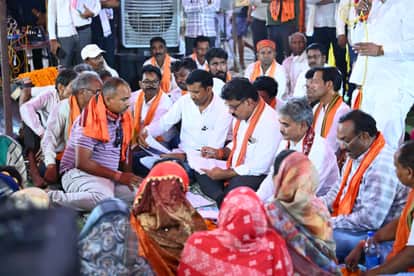 Deputy CM Vijay Sharma performed groundbreaking ceremony for road and bridge project worth 4-36  crore