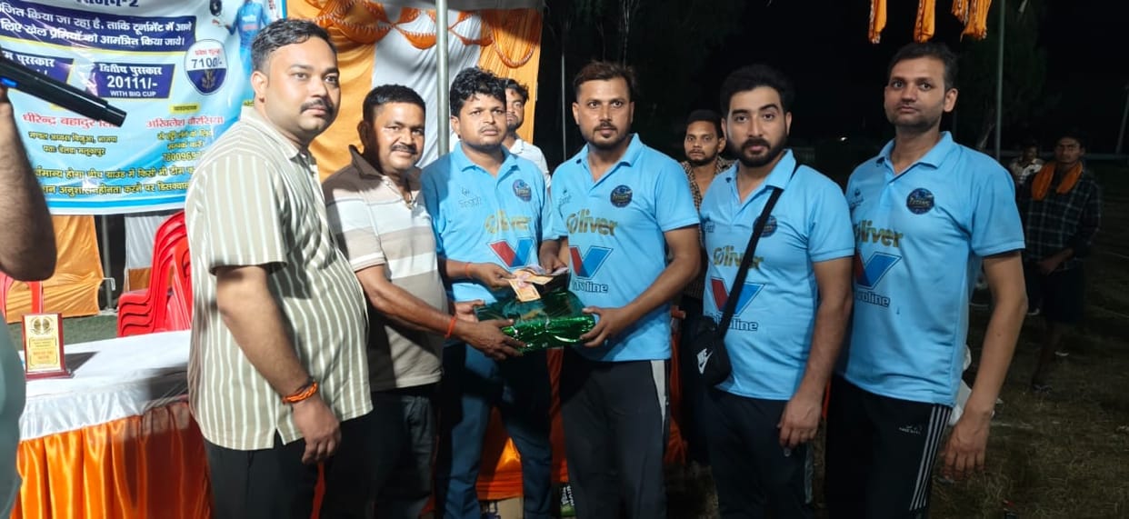 Bhanpur Warriors and Padriya Panthers won the cricket match