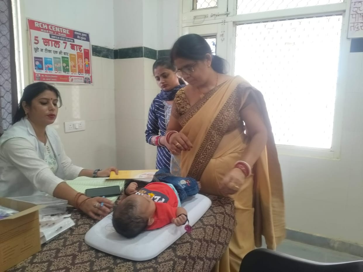 Baddi Hospital vaccinated children and pregnant women