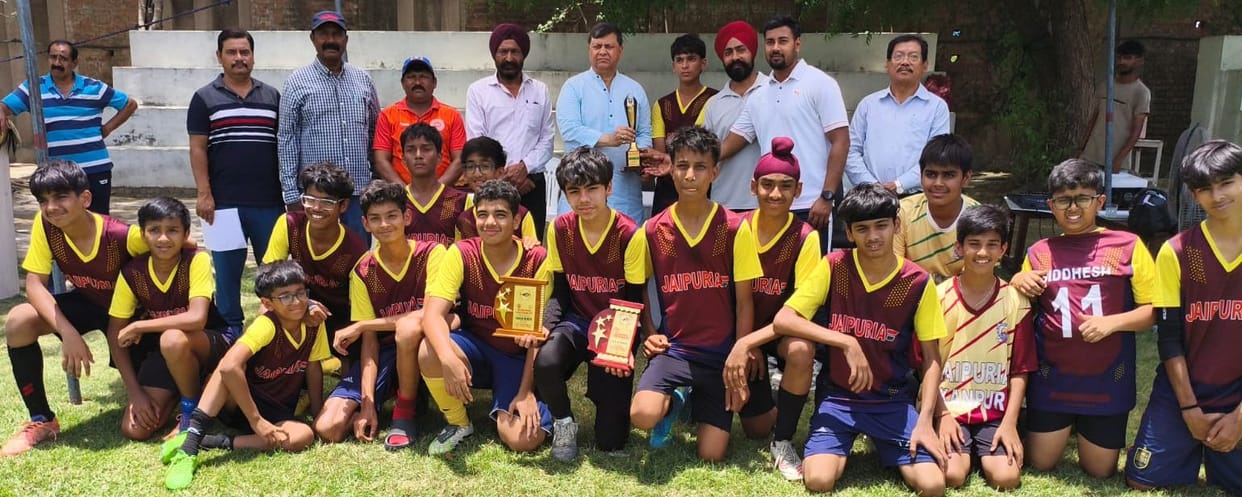 Jaipuria defeated Singhania to win the Inter School Football Trophy
