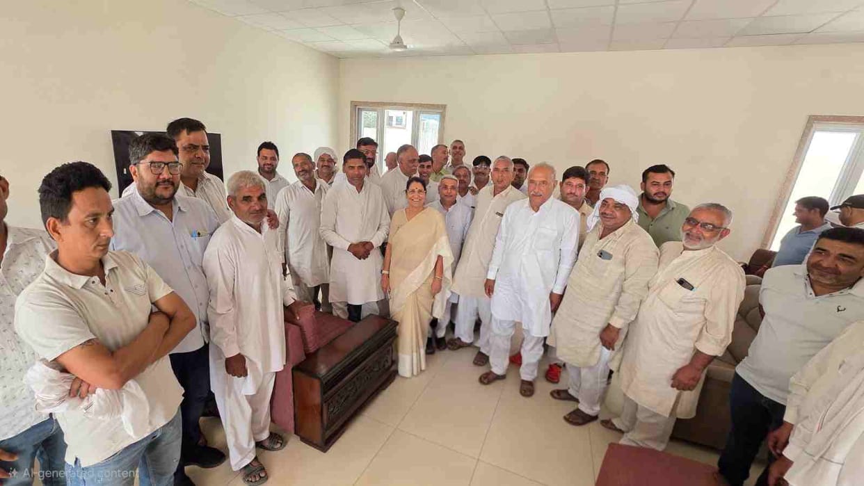 Demand for setting up of a modern sugar mill, sugarcane producing farmers met the MLA