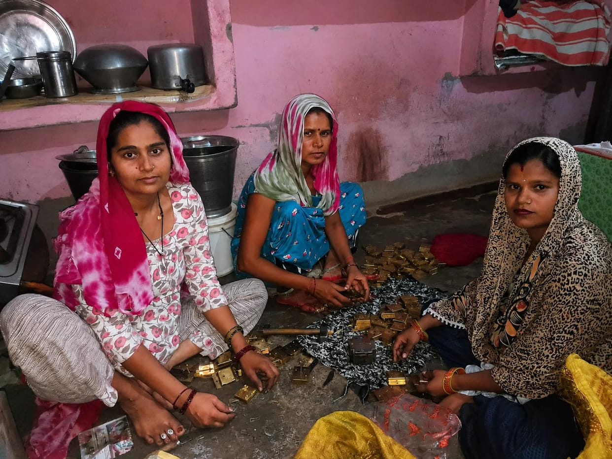 Becoming self-reliant, women are forging the key to progress.