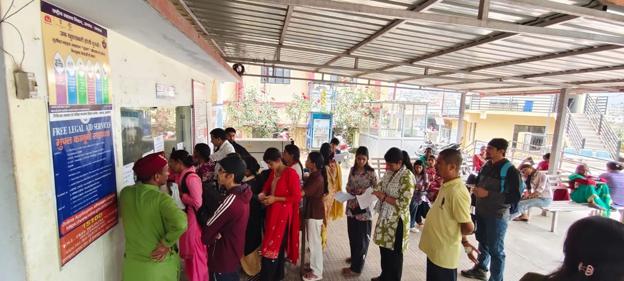Champawat District Hospital's OPD exceeded 800