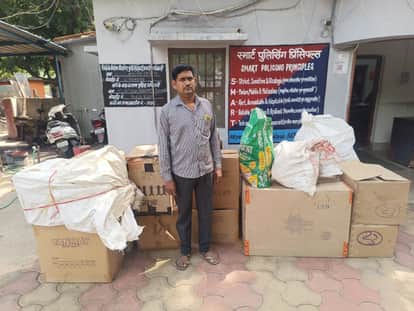 Illegal Firecrackers Worth ₹50,000 Seized in Korba
