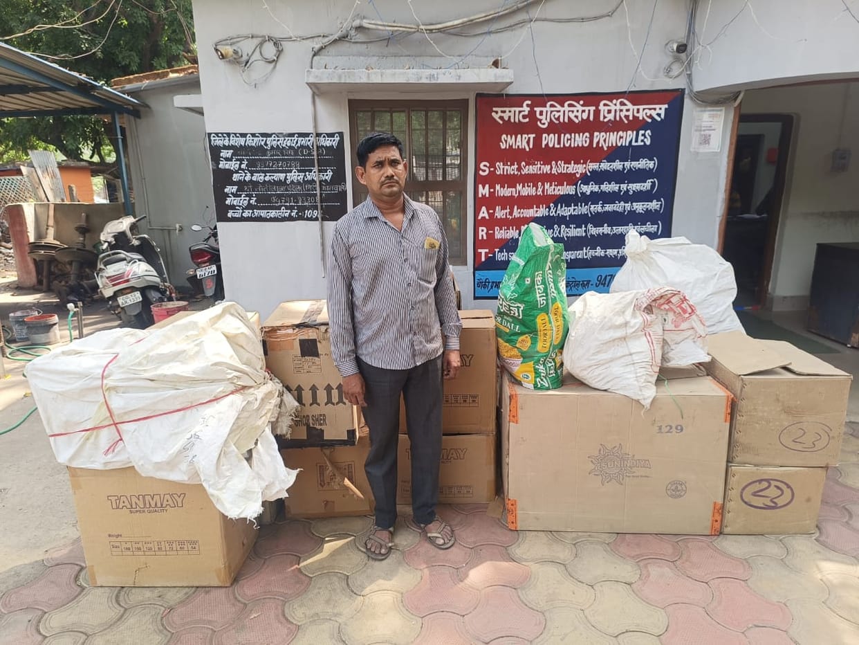 Illegal Firecrackers Worth ₹50,000 Seized in Korba