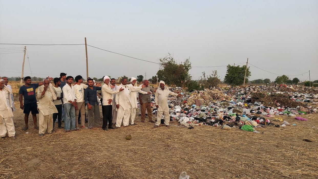 Protest Staged Against Dumping Site; Residents Say Foul Odor from Waste Makes Life Unbearable