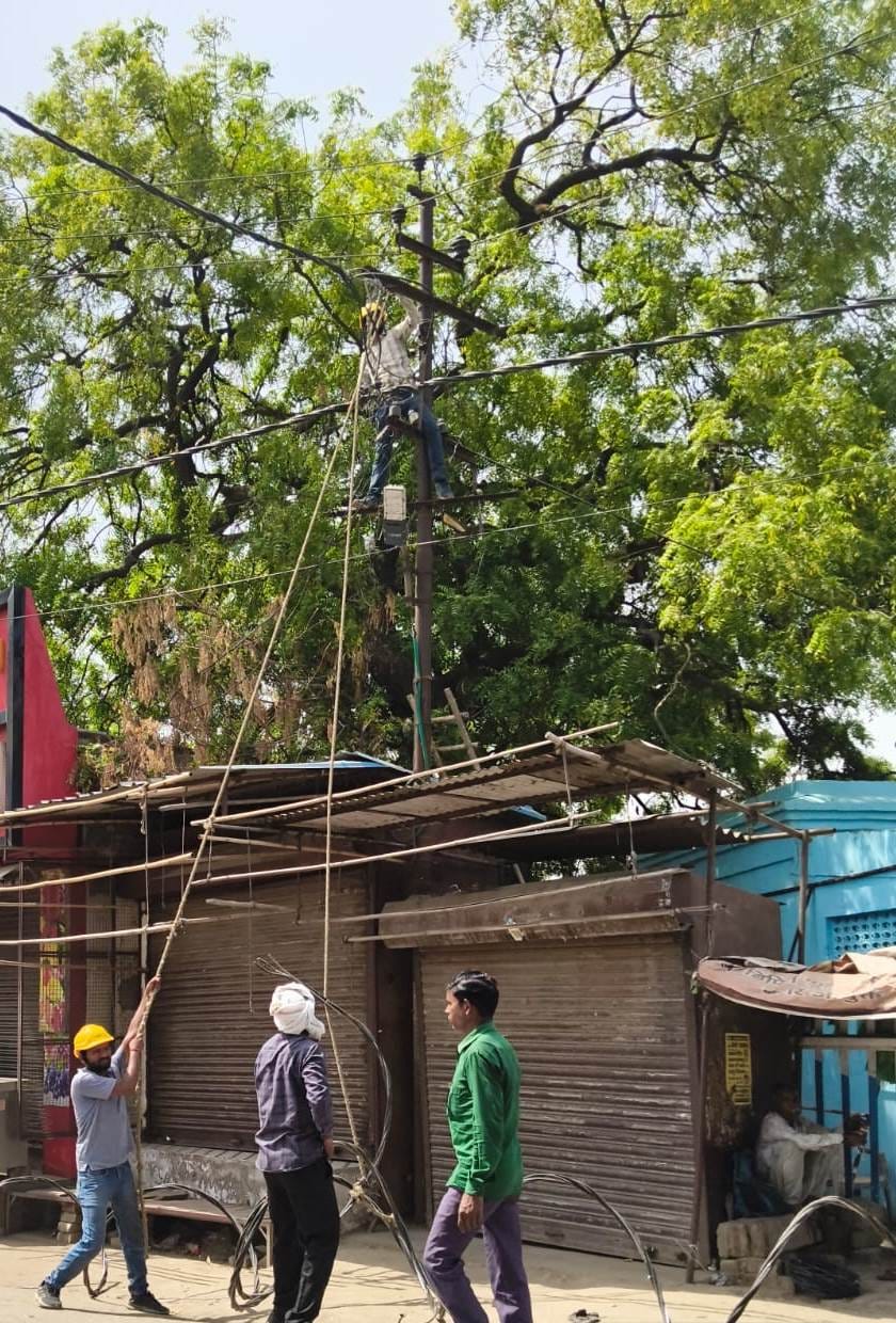 The cable started burning due to overheating, power went out in many areas including Anandapuram feeder.