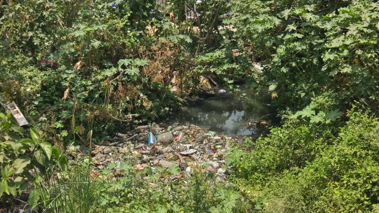 Negligence floating in drains, waterlogging crisis in the city