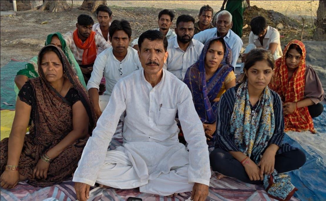 Dharna held for the arrest of the accused in the groom murder case