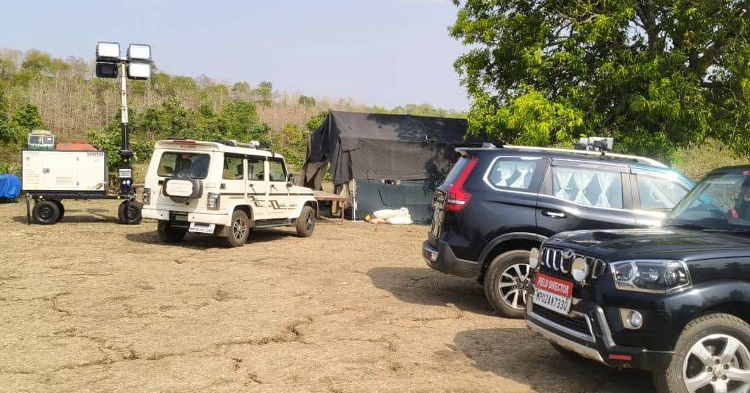 वन विभाग का बेलिया में लगा कैंप