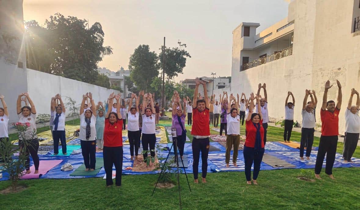 Practiced asanas and aerobics