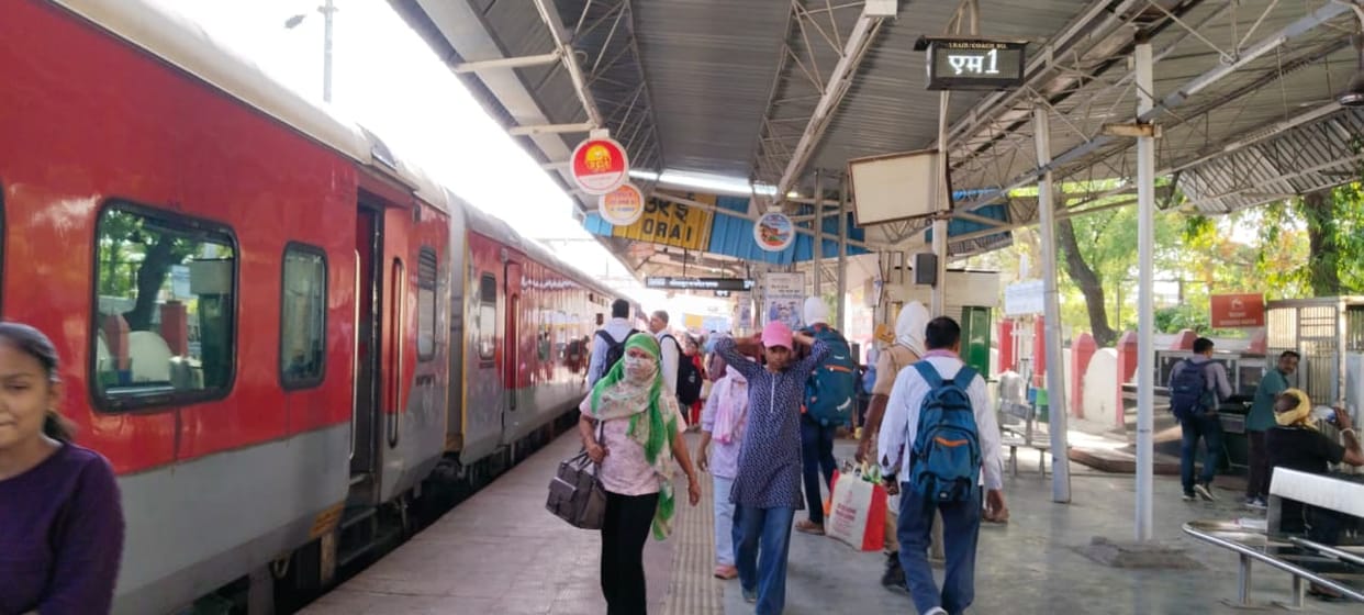 The Mumbai special train arrived the next morning instead of in the evening.