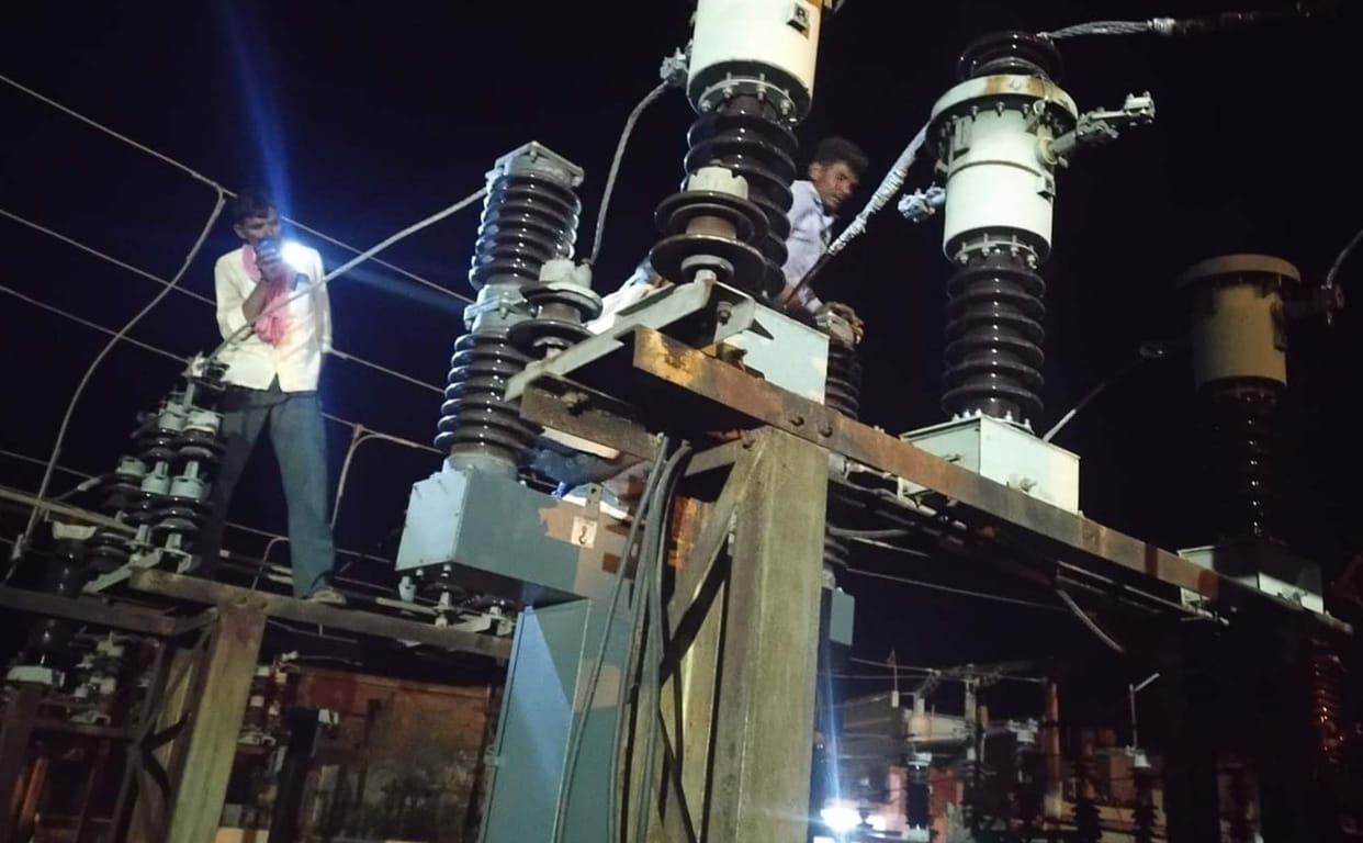 Electricity was cut off in 18 villages for nine hours, disrupting people's sleep.
