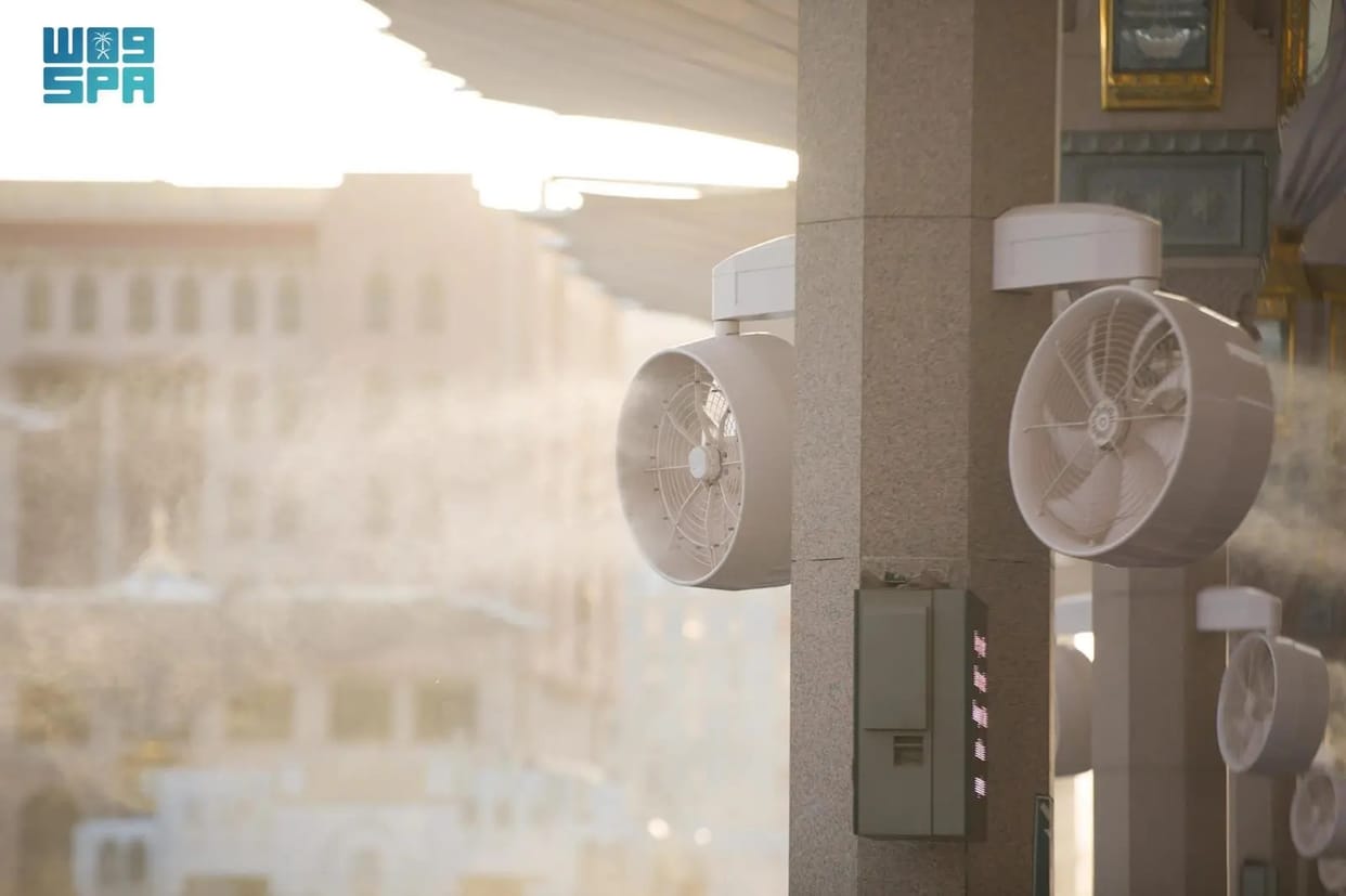 Like Saudi Arabia, water fountain fans will be installed on main roads.