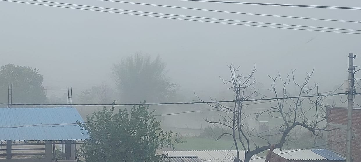 Dust storm in Parsapur and Nawabganj
