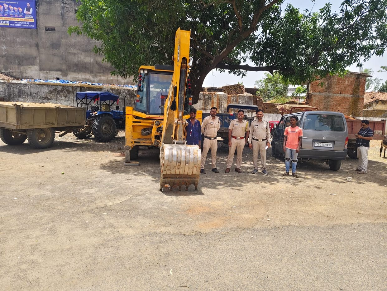 Administration seized six vehicles for illegal mineral exploration in Gaurela-Pendra-Marwahi