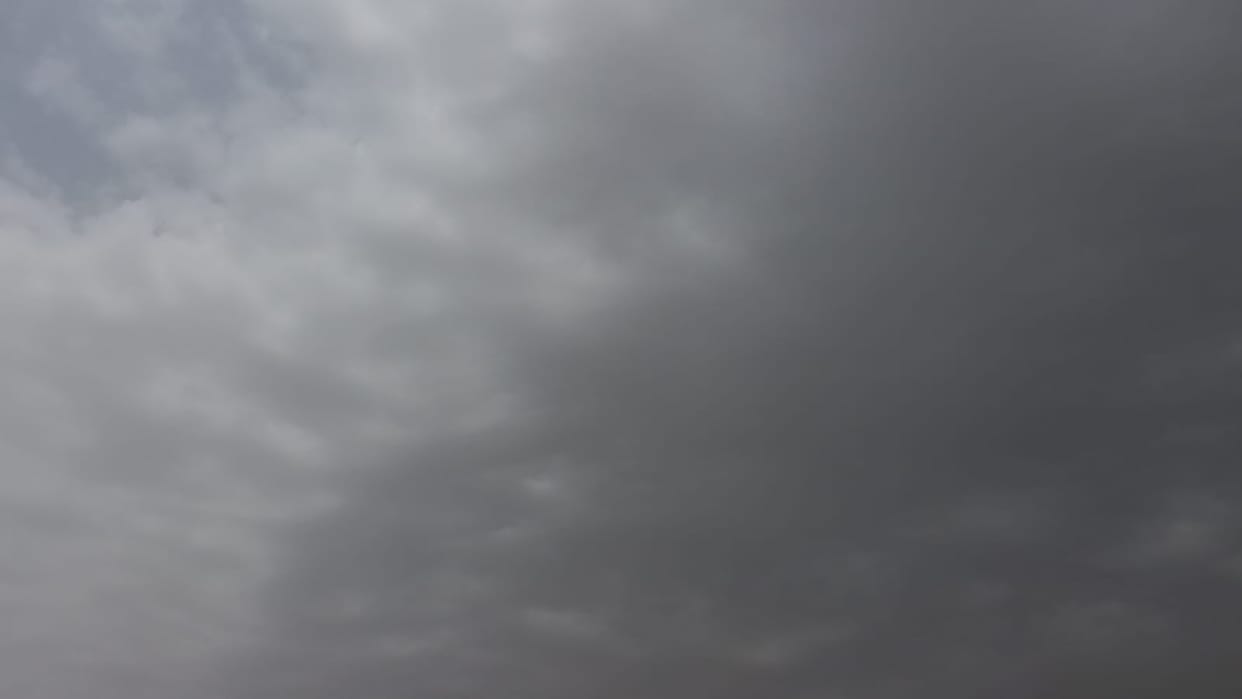 Weather changed due to storm, relief due to falling temperature