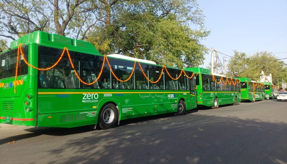 10 electric buses ran, Vij bought a ticket and travelled.