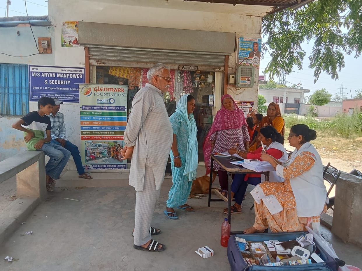 Health check-up camp organised at Gurumajra in Baddi