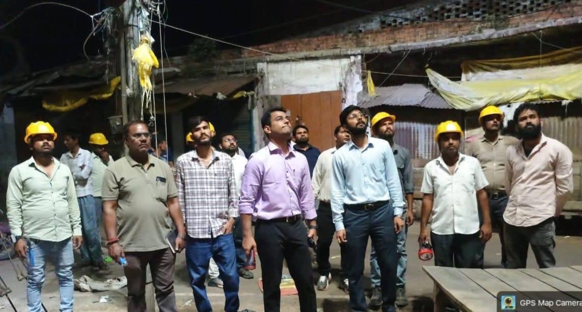 Electricity Corporation teams went out at night to prevent power theft and overloading.