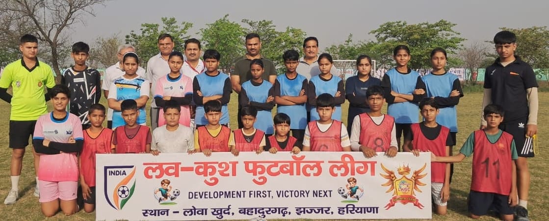 Luv-Kush Football League begins, players show enthusiasm