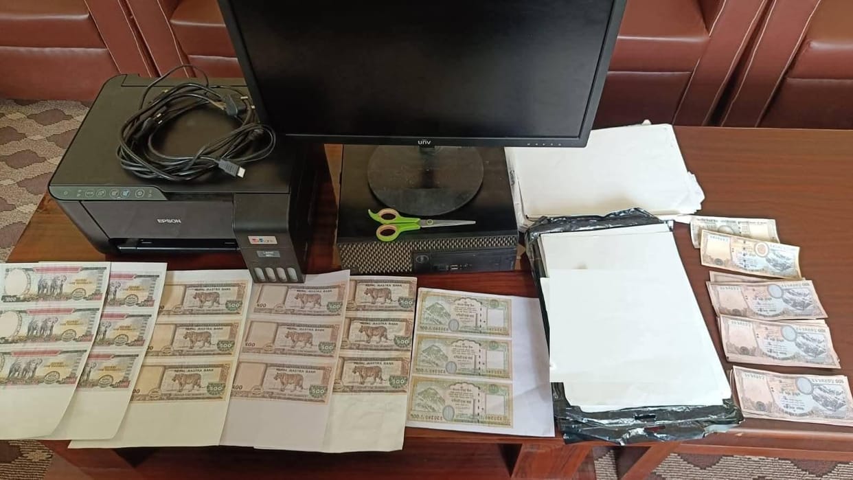 Two people, including an Indian, arrested for printing fake Nepali currency notes