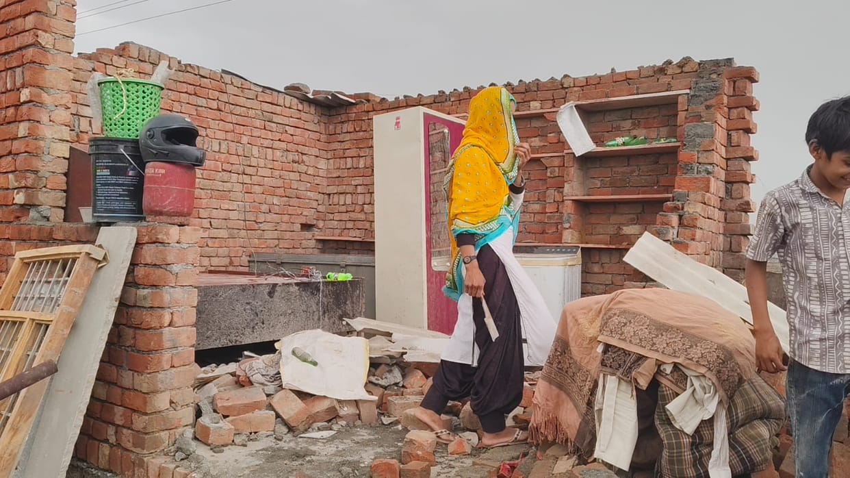 Severe Storm Wreaks Havoc in Village Pathkhori