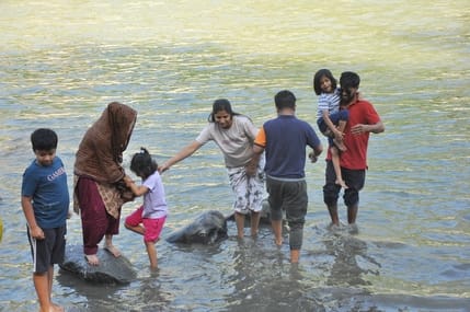 Tourists' fun in Beas...may it prove costly