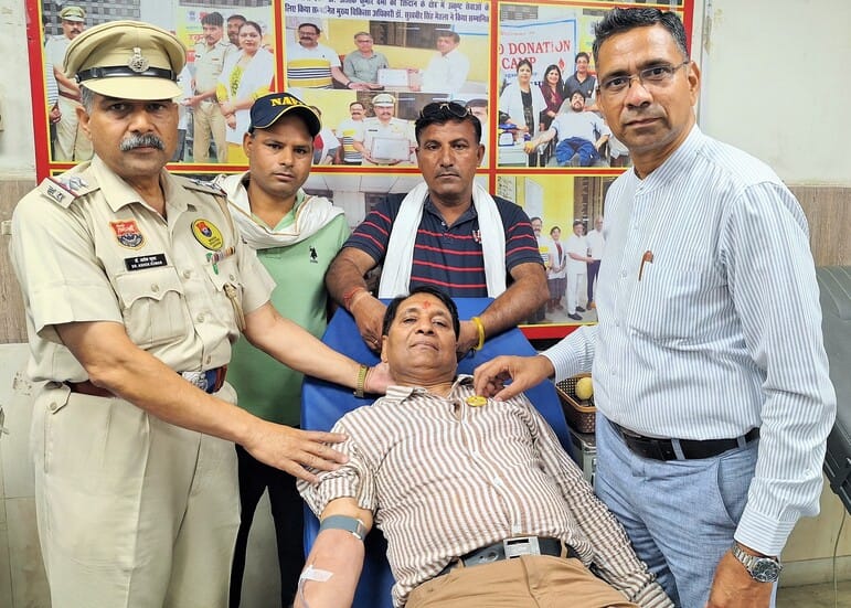 Blood donation camp organised in Civil Hospital