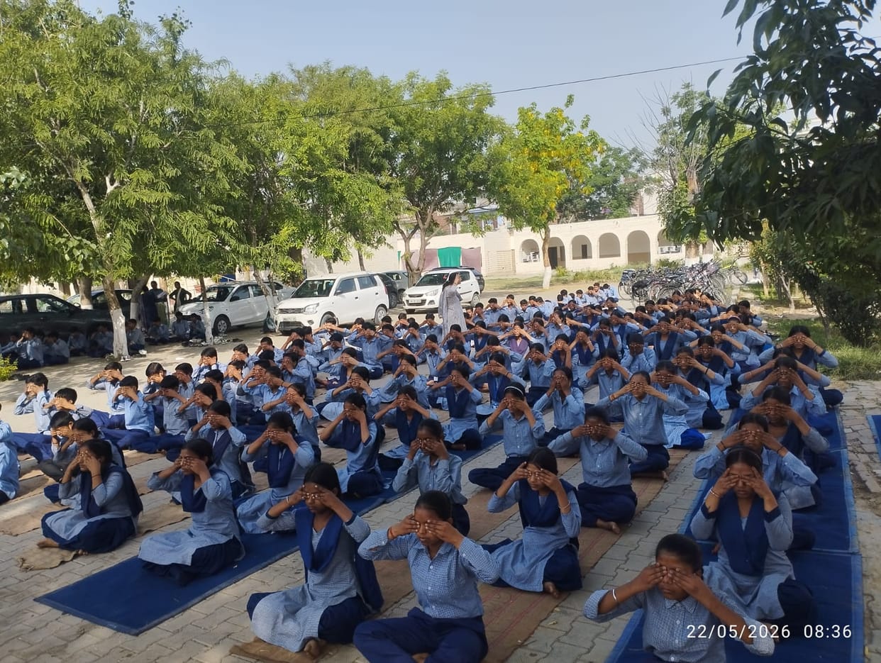 The AYUSH department conducted yoga protocol exercises in 92 schools.