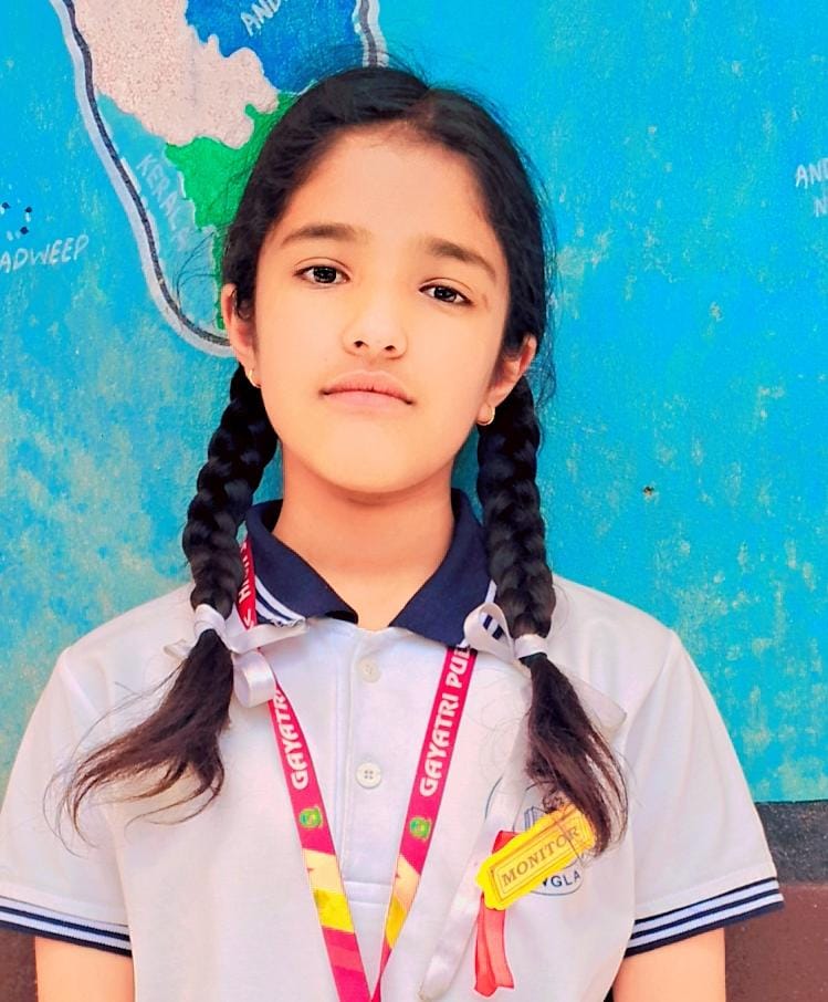Aaradhya passed the Navodaya Vidyalaya entrance exam