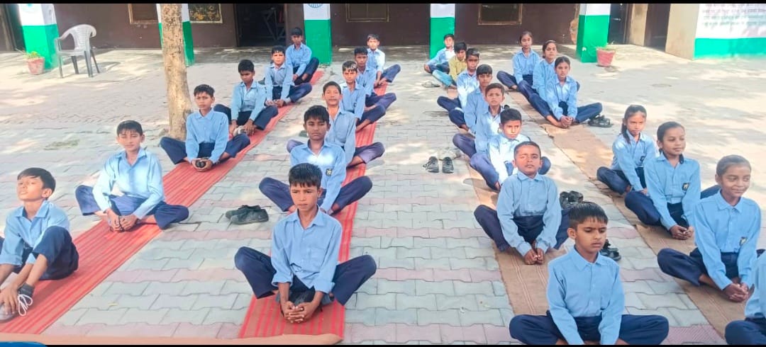 Yoga practice conducted in Yogashala Chaushala