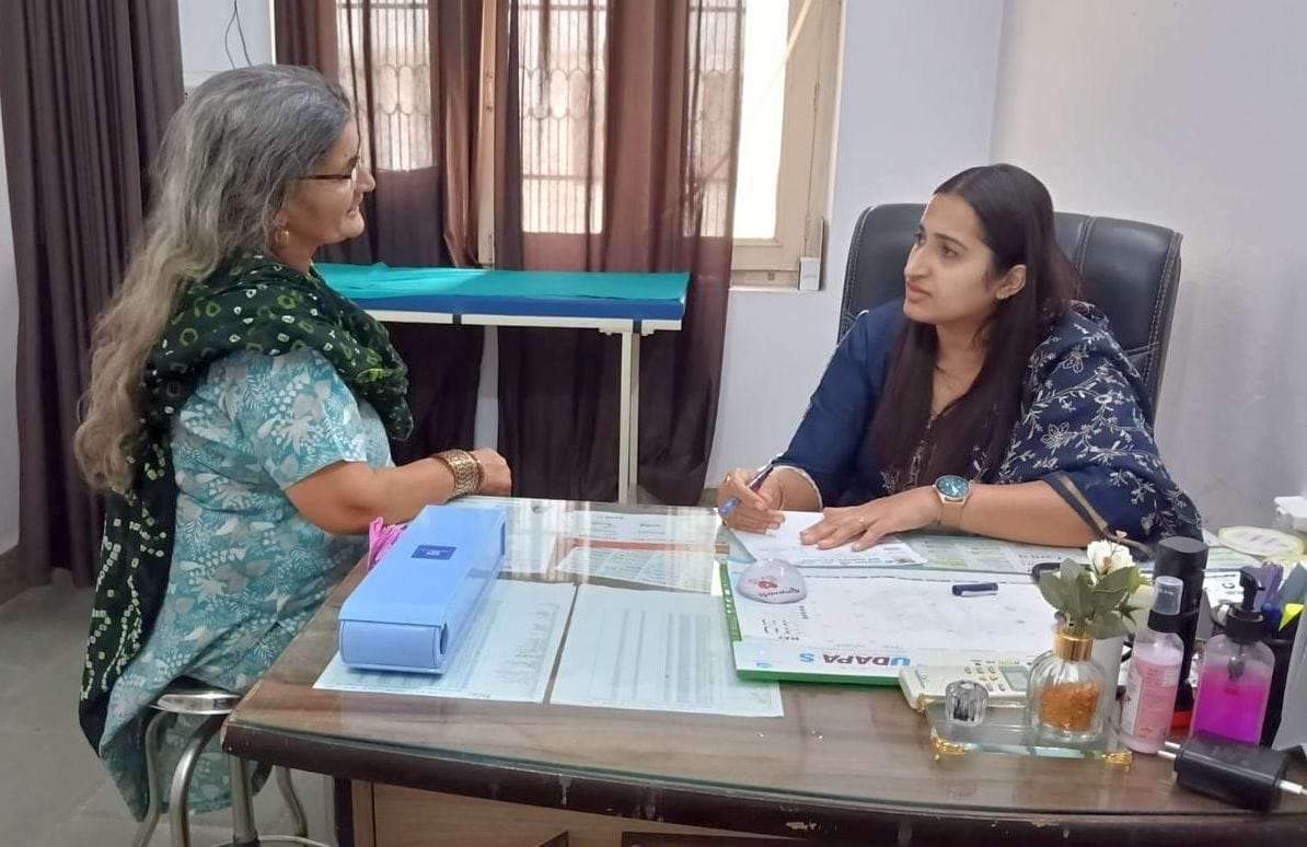 77 patients were examined and provided with consultation at the camp.