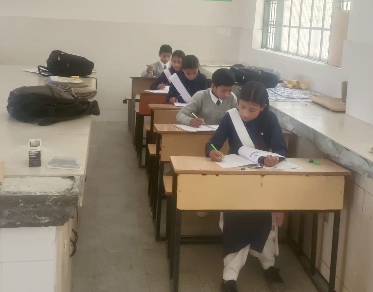Rampur, Dansa school students took the maths LEP exam