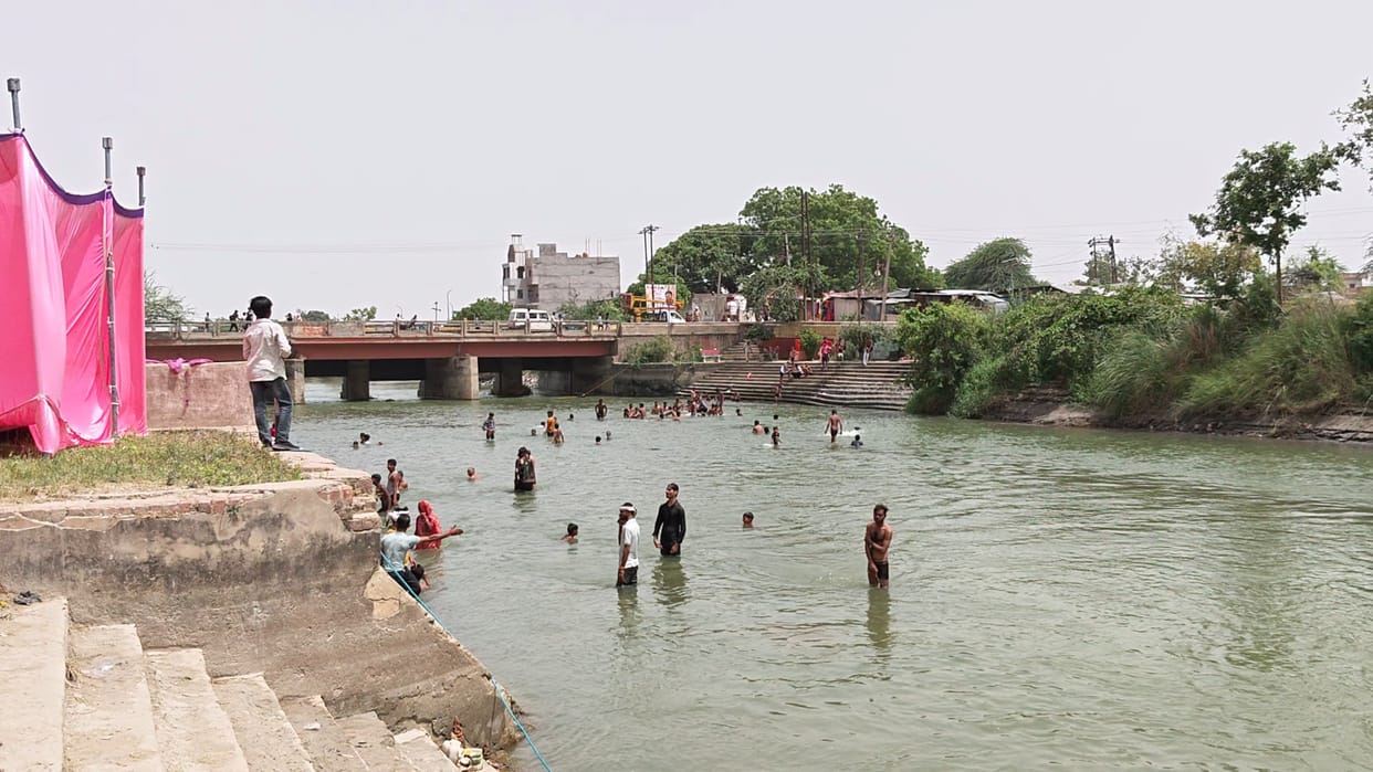A lot of holy baths were taken, the police took charge of security.