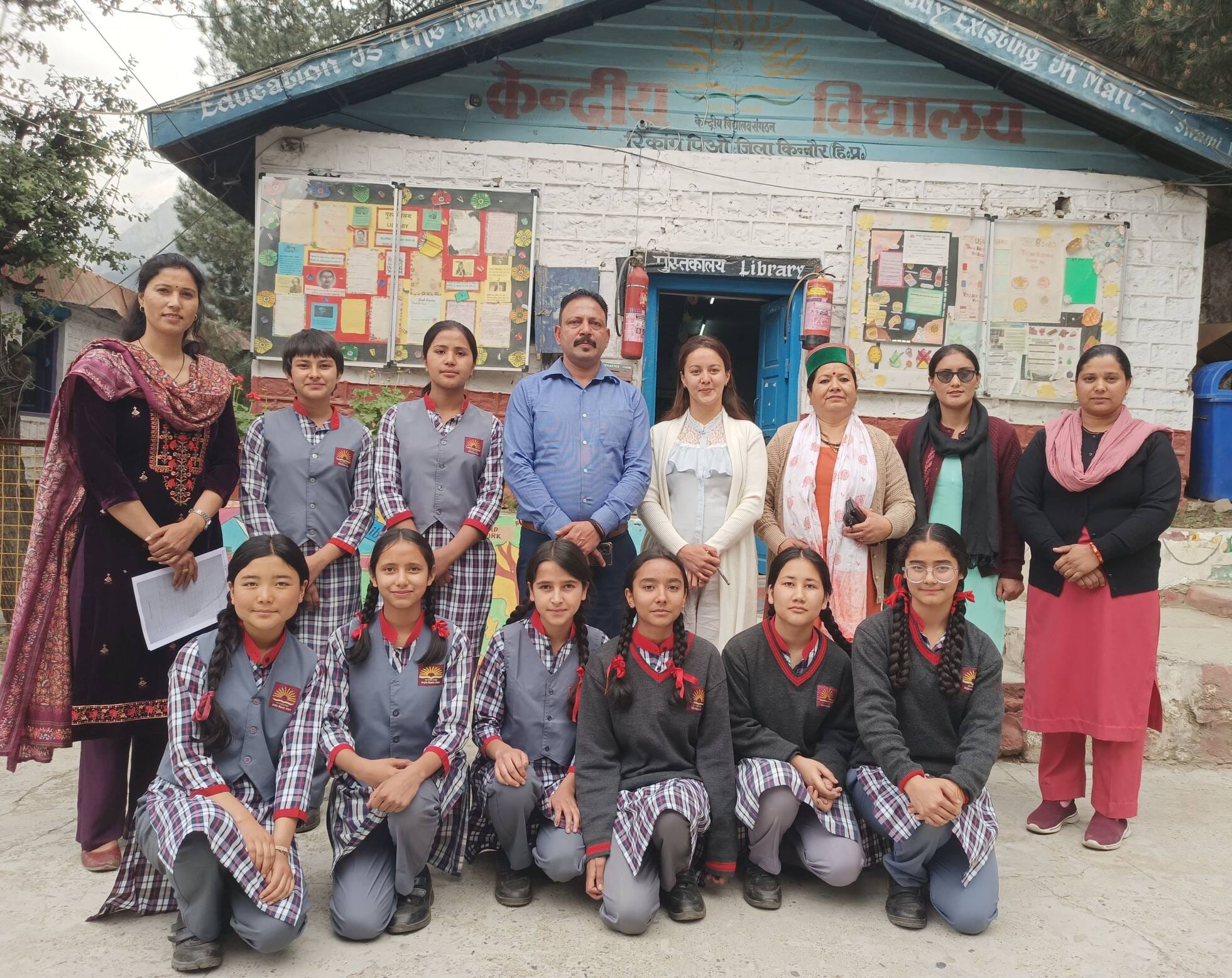 Girls were vaccinated at Kendriya Vidyalaya Rekongpeo
