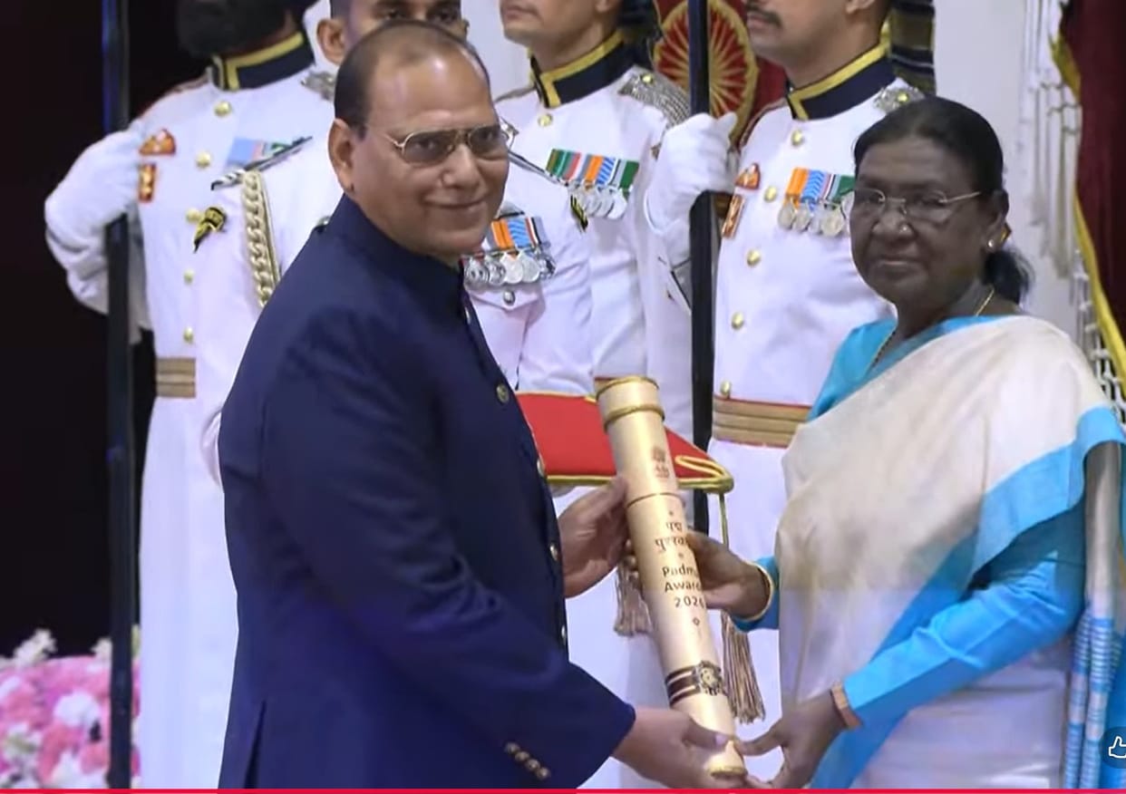 President honored agricultural scientist Dr. Ashok Kumar Singh with Padma Shri